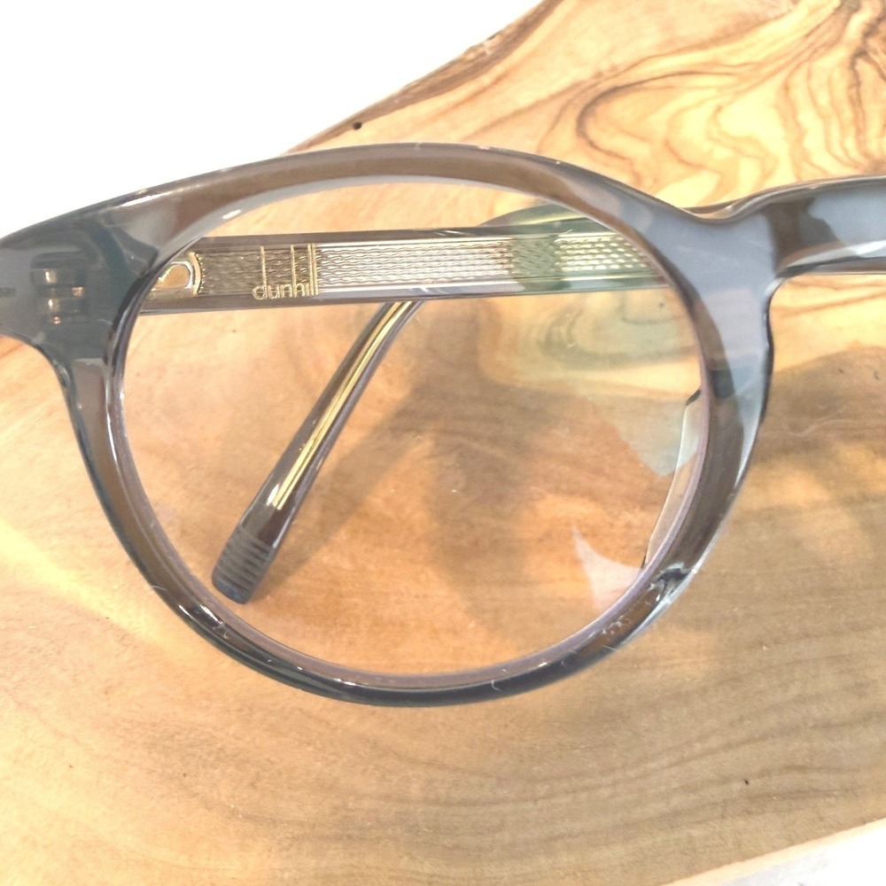 Dunhill DU0059O 003 Round Acetate Eyeglasses Designer Optical Frames Grey 49mm - Picture 3 of 10